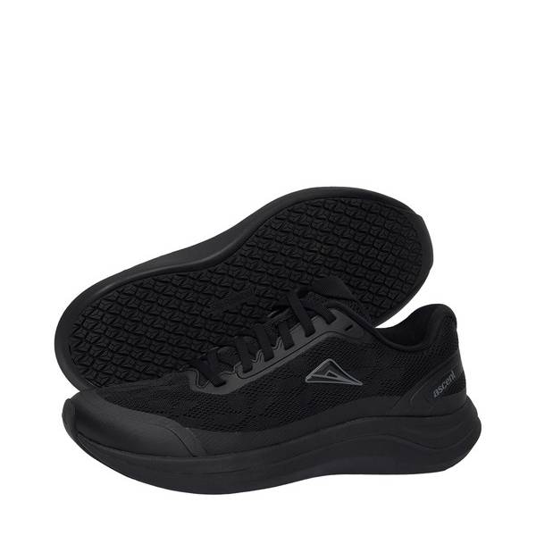 Ascent rhythm ace black womens work shoe
