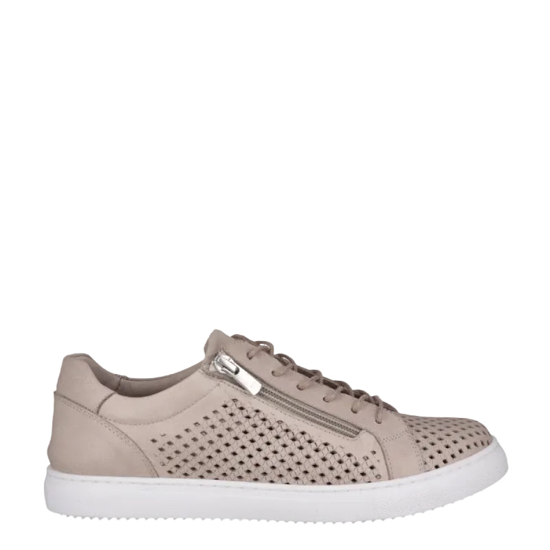 Cabello upshot taupe womens leather lace