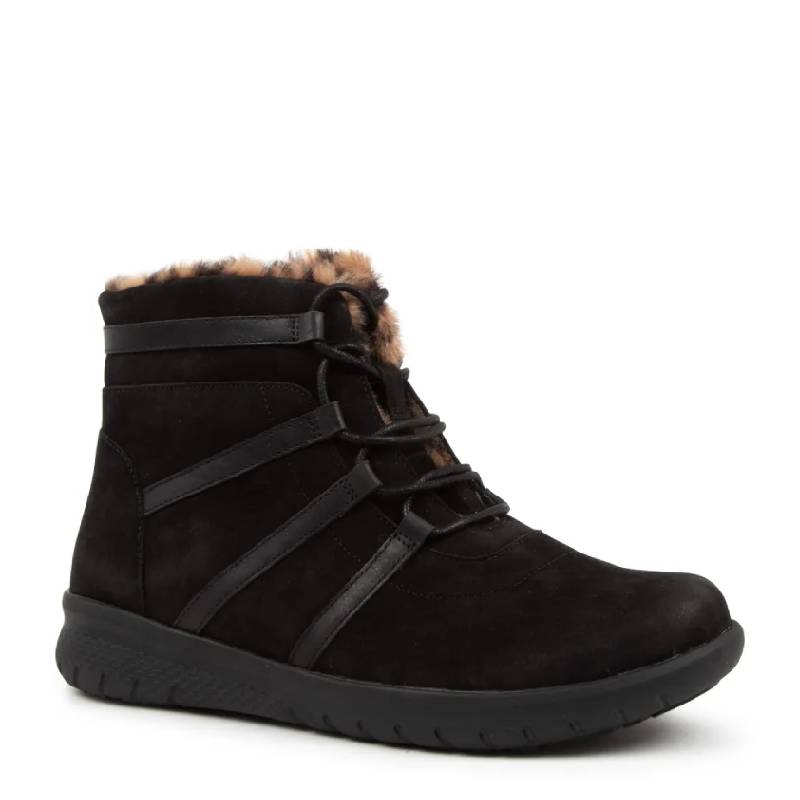 Ziera susie black lace up extra wide boot