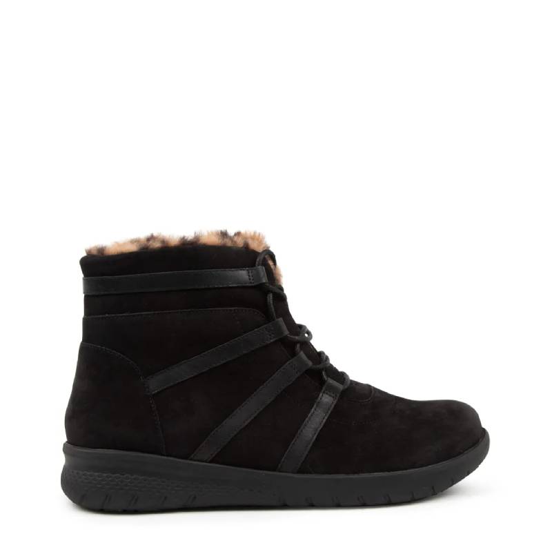 Ziera susie black lace up extra wide boot