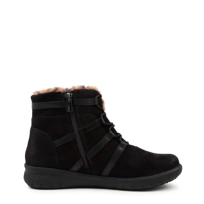 Ziera susie black lace up extra wide boot