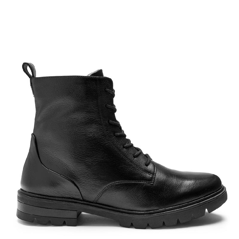 Ara cambridge black lace up womens boot