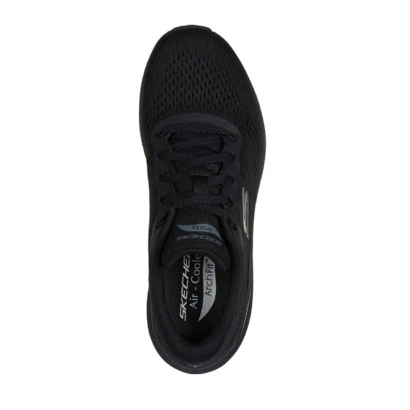 Skechers archfit 2 wide fit black lace up