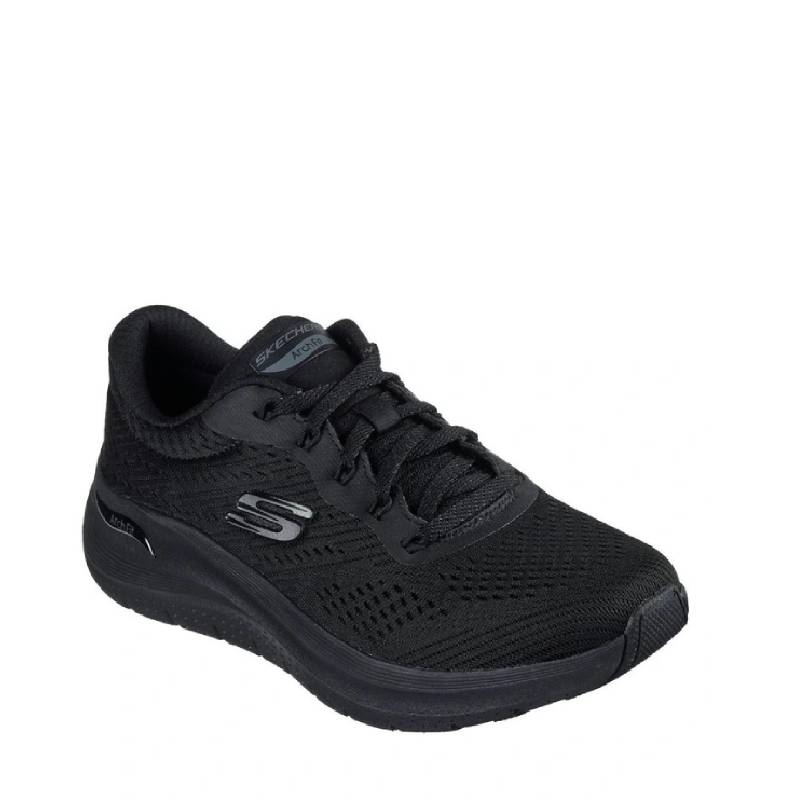 Skechers archfit 2 wide fit black lace up