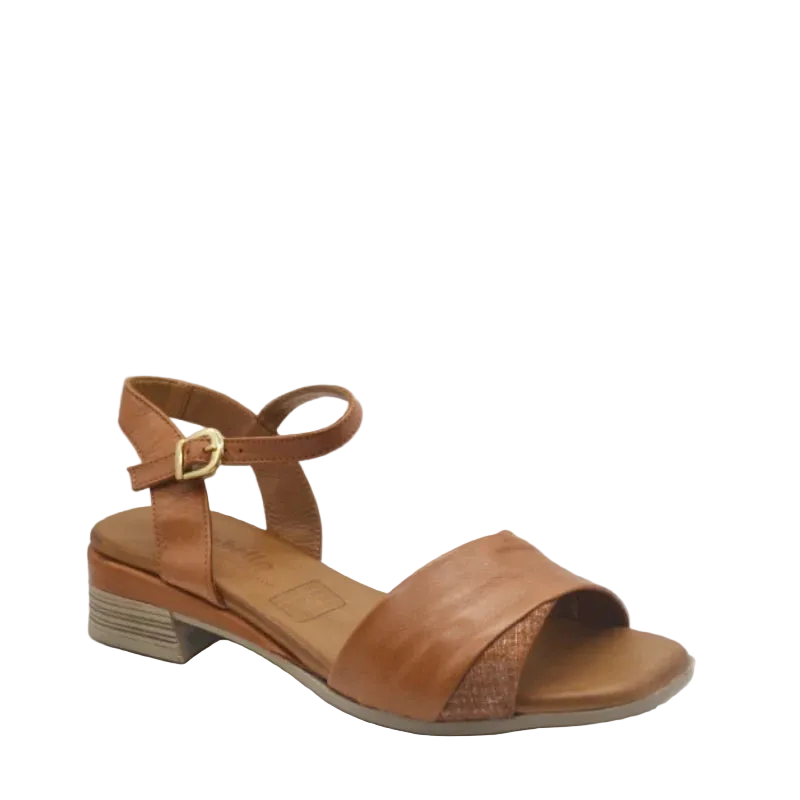 cabello aven tan womens leather sandal