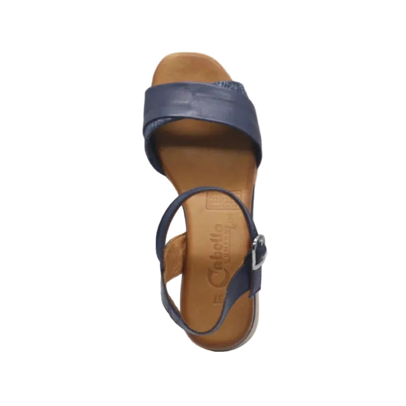 cabello aven navy womens sandal on a heel