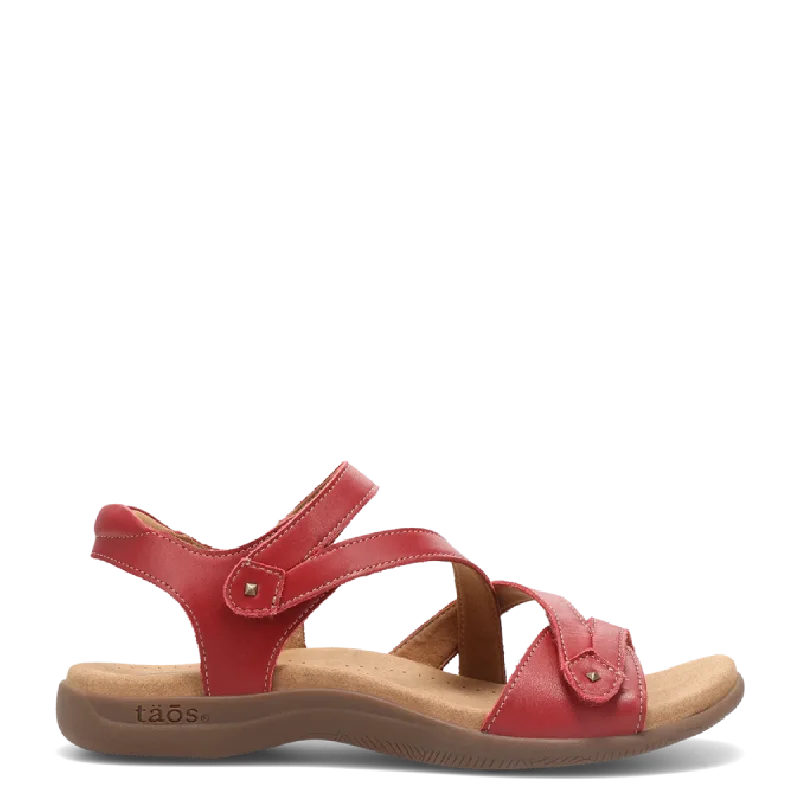 taos bigtime red womens sandal