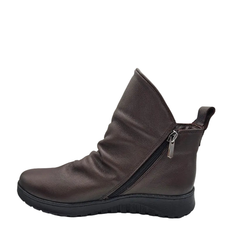 cabello express brown leather womens boot