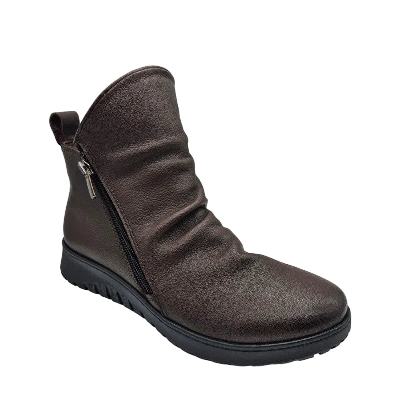 cabello express brown leather womens boot