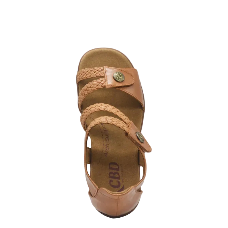 CBD trove womens adjustable tan sandal