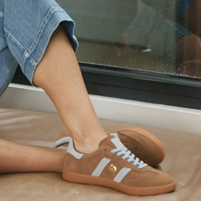 Goodsole parallel smoke brown womens lace up sneaker