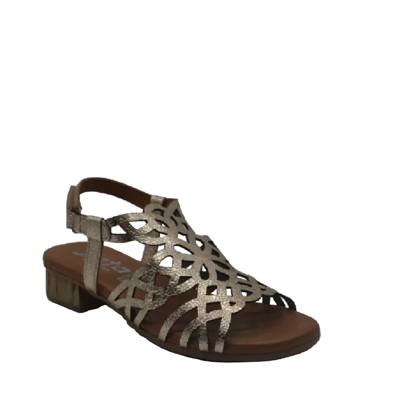 Zeta hilite champagne spanish womens sandal