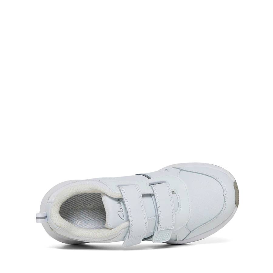 Clarks Hustle White