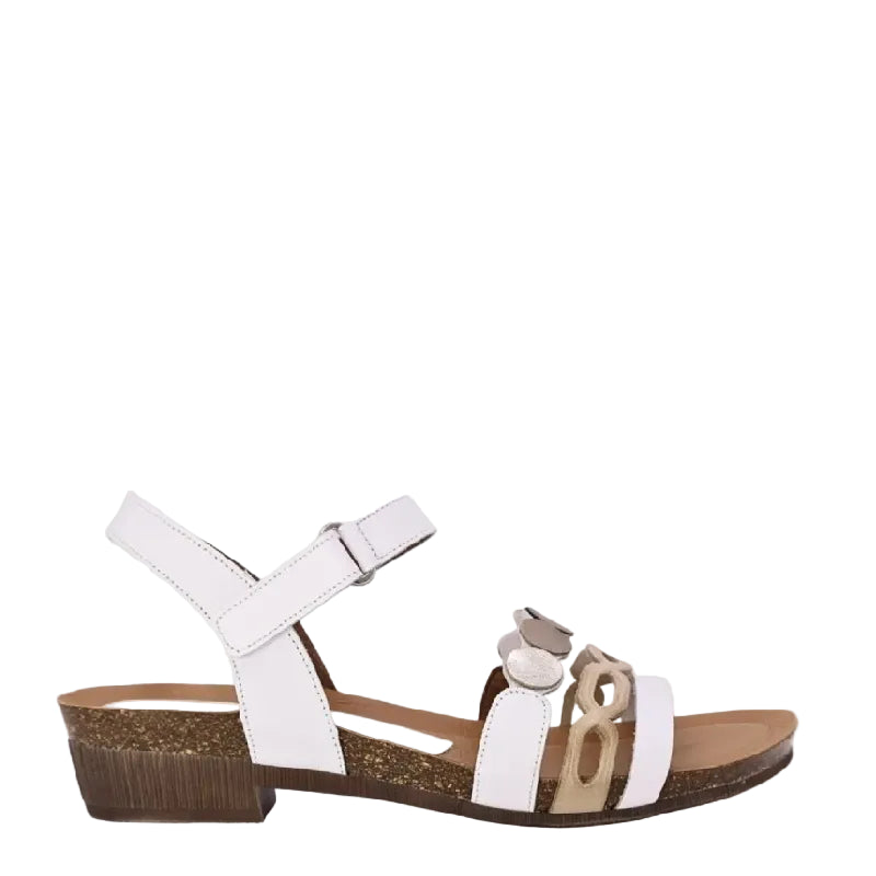 zeta idalia white multi womens sandal