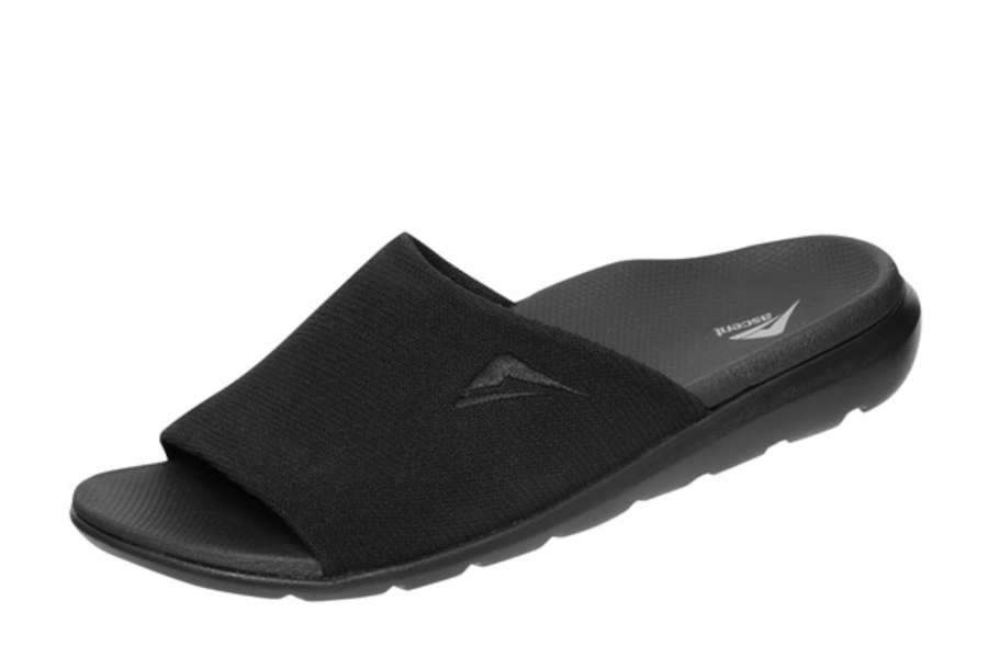 Ascent groove slider black womens scuff