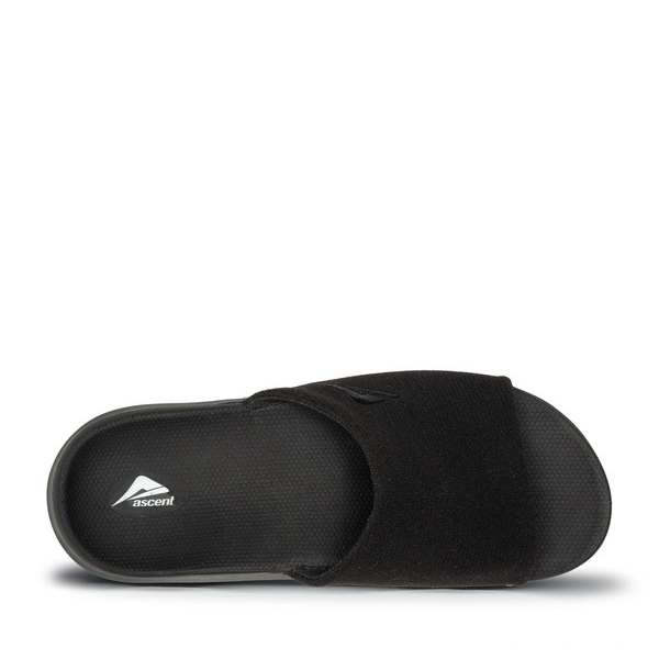 Ascent groove slider black womens scuff