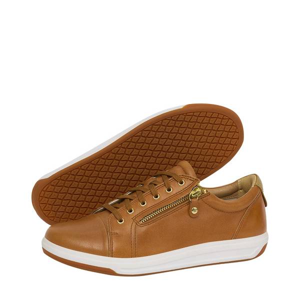 ascent stratus zip tan womens lace up