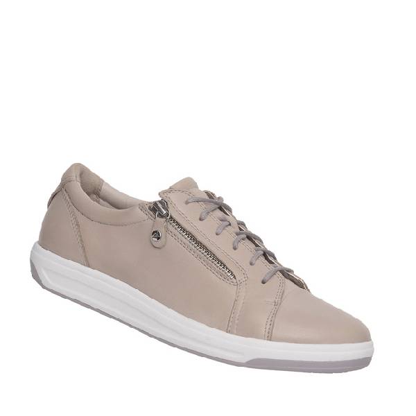 Ascent stratus zip taupe lace up