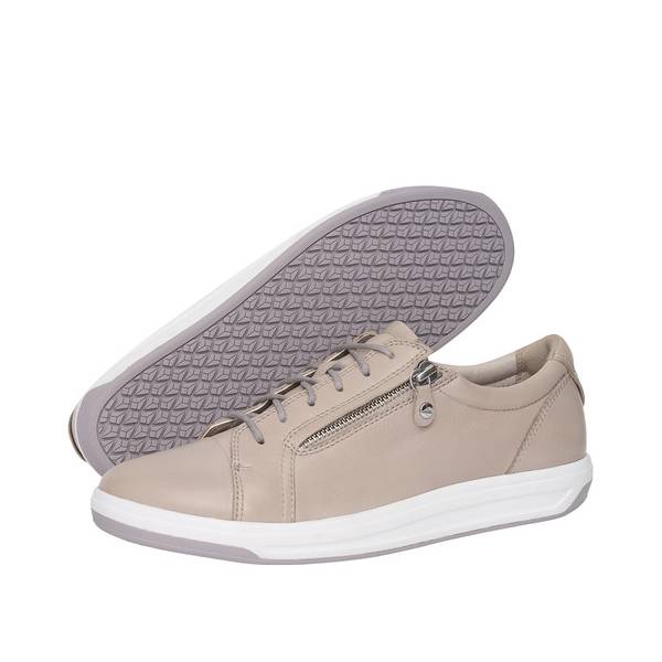 Ascent stratus zip taupe lace up