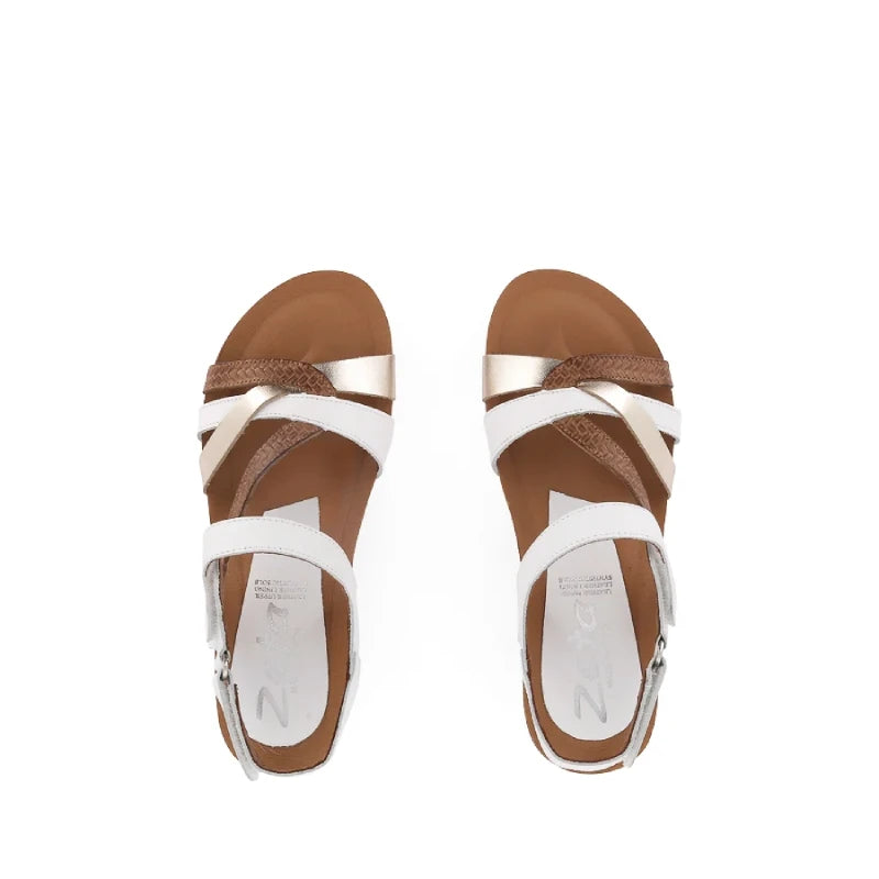zeta ocean white multi womens sandal
