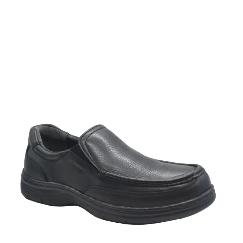 Saramanda sling black mens leather slip on