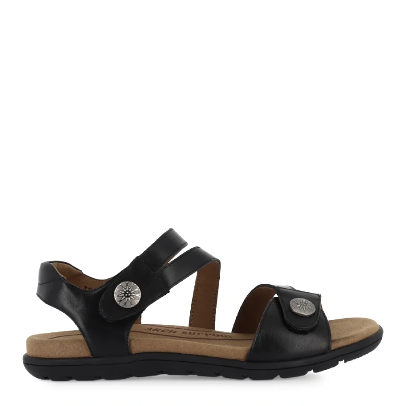 CBD trophy black womens adjustable sandal
