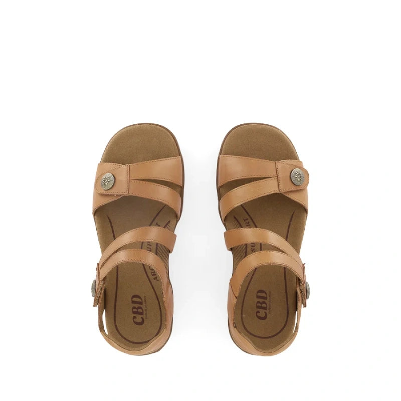 CBD trophy tan womens sandal