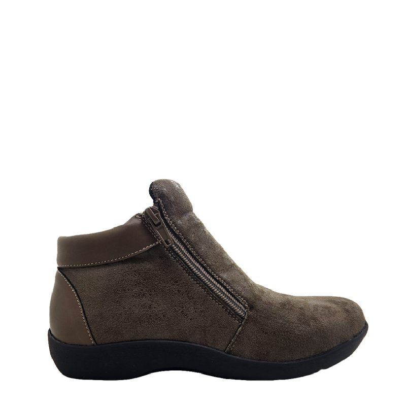 Step on air valore taupe womens zip boot