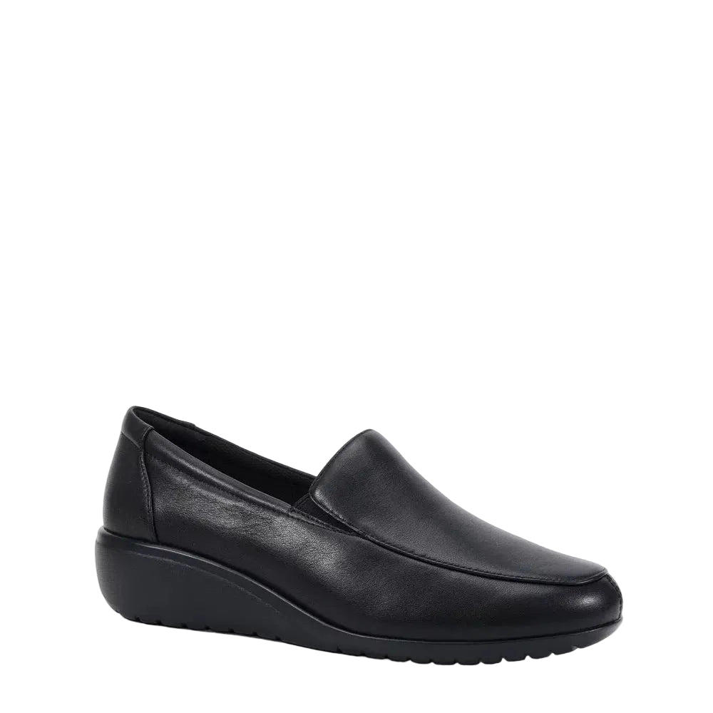 Clarks vita black womens slip on