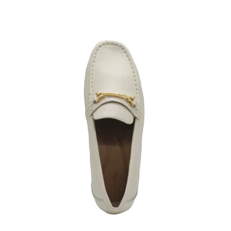 Clarks ysolde bone womens slip on shoe