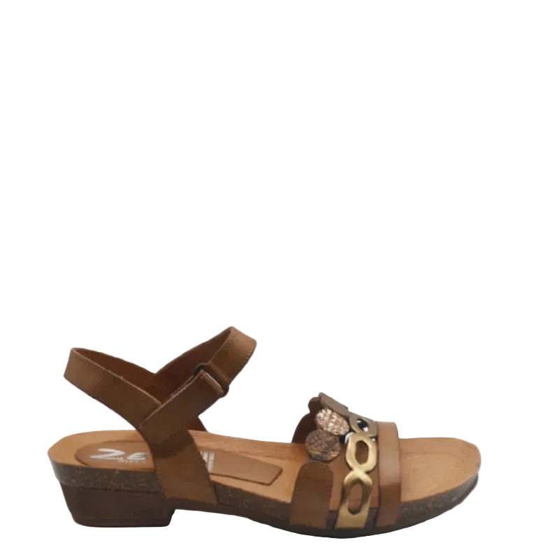 Zeta idalia tan womens sandal from spain