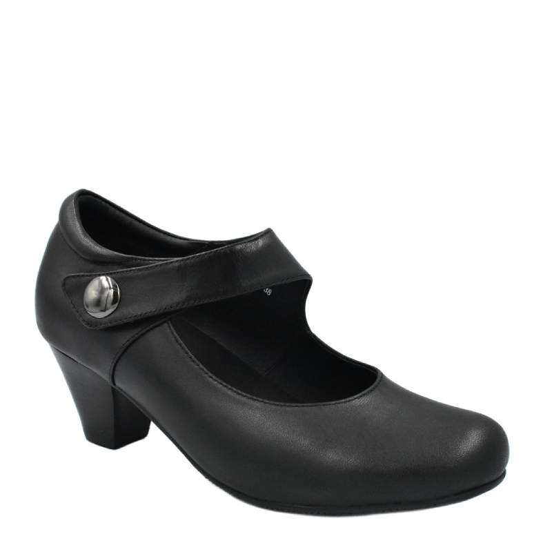 Klouds Olive Black Court Shoe