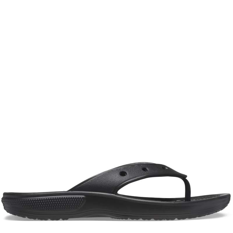 Grey croc flip flops sales