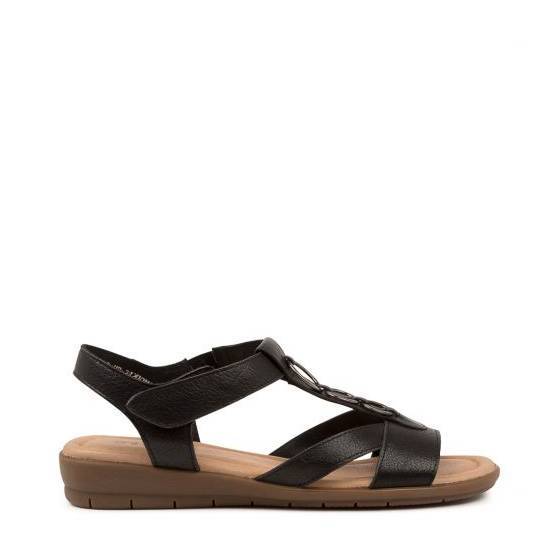 LADIES-SANDALS - FAMOUSES BLACK