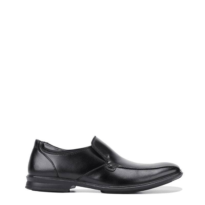mens black slip on wide fit