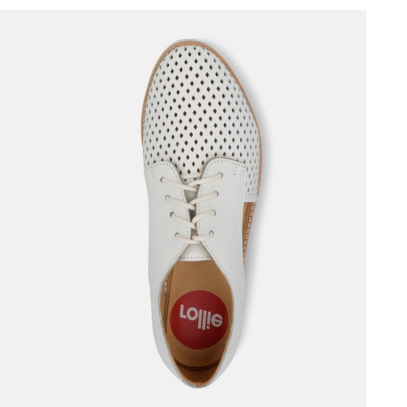 Rollie Sidecut white lace up