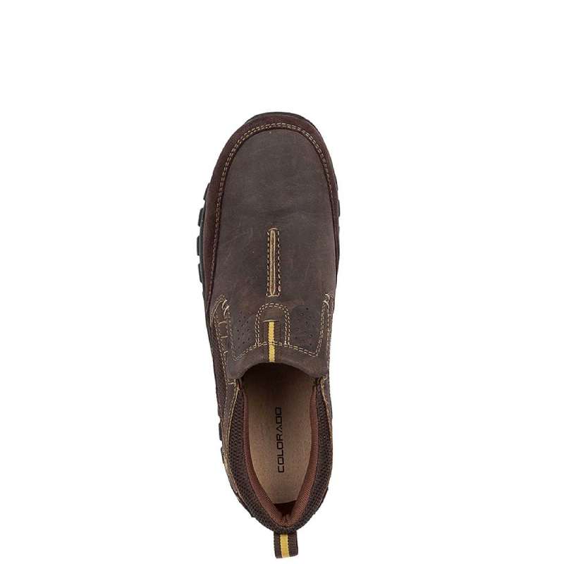 Colorado Tesler Brown Slip On Top View
